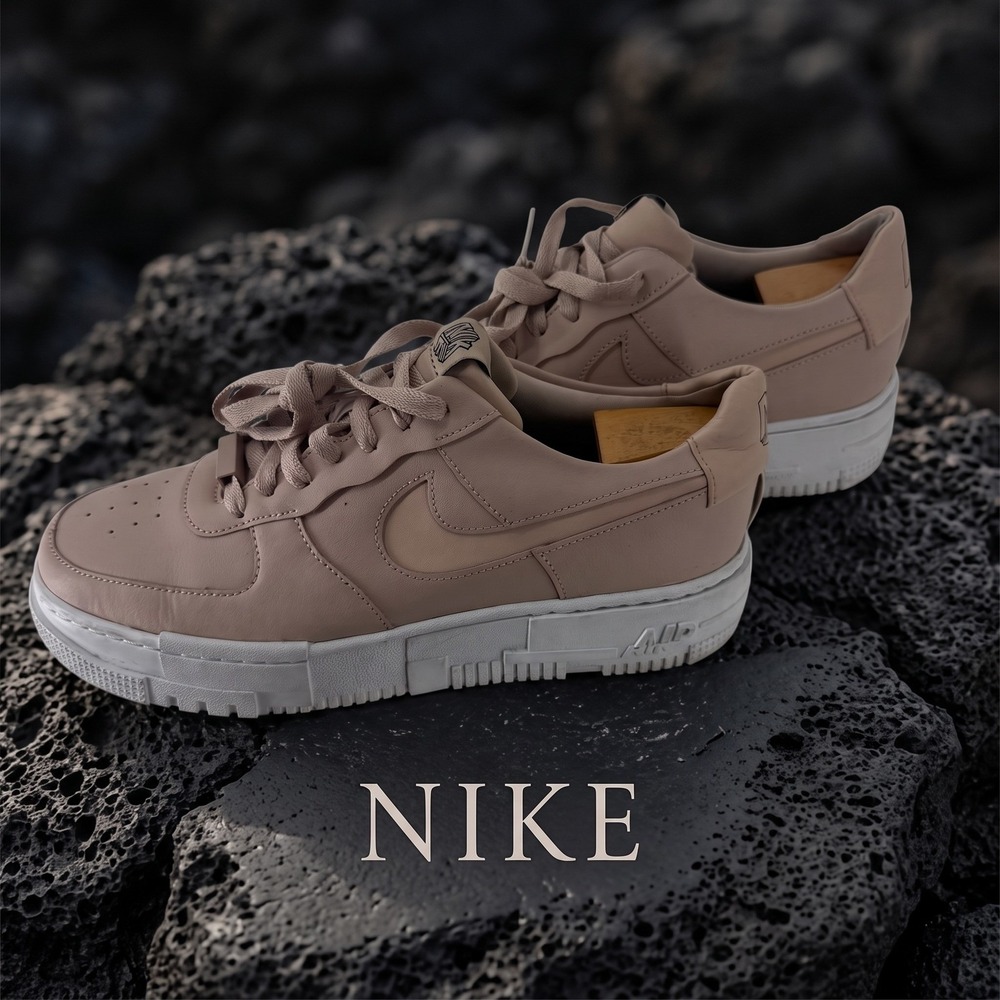 Nike Air Force 1 Pixel Particle Beige Womens 10 CK6649-200 Platform Sneakers